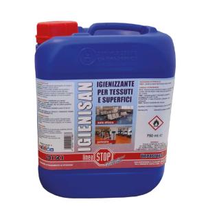 Detergente Igienizzante Superfici e Tessuti, da Nebulizzare pronto all'uso, Alcol e Acqua Ossigenata, Certificato HACCP 5LT