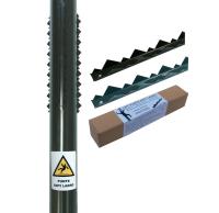 Punte Antiladro Per Tubi Pluviali Kit Completo di 6 Barre e Accessori Per il Montaggio