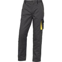 Pantalone da lavoro DeltaPlus Invernali Mod. DMACHPAW FODERATO 5 Tasche + Portametro Grigio-Giallo 