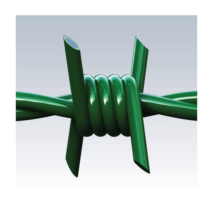 Filo spinato plastificato verde rotolo da mt 100 cavatorta riccio Online