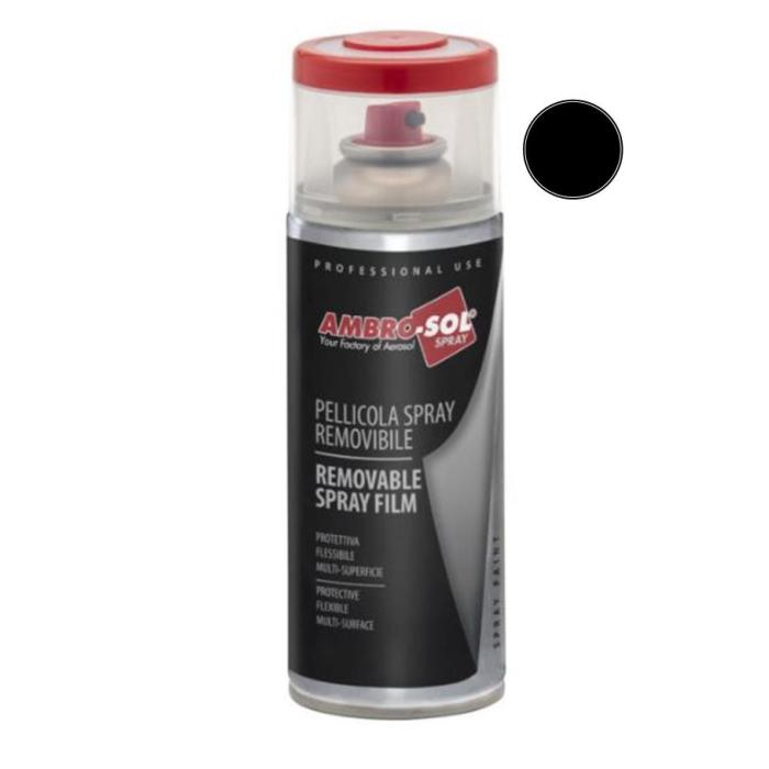 Pellicola spray vernice removibile colore nero per wrapping