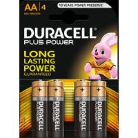 Batteria Duracell Plus Power Alkalina AA LR6 Stilo Blister da 4 Batterie