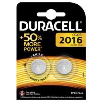 Batteria Duracell Electronics CR2016 Blister 2 Pezzi DU20B2 per Fotocamere Digitali, Orologi, Dispositivi Medici 