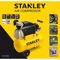 Compressore STANLEY GIALLO D211/8/24, 24 Litri, 8 Bar, motore 2HP lubrificato ad olio - foto 1