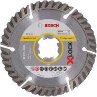 Disco Diamantato Universale Bosch X-LOCK diam.115 mm x 22,23 x 2 x 10, cod. 2608615165