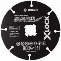 Disco da taglio in Carburo Multi Ruota Bosch X-LOCK diam.125 mm x 22,23 x 1 cod. 2608619284