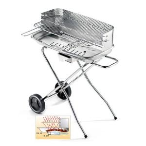 Barbecue a Carbone 60-40 RC Pro in Acciaio Inox con Accensione Facilitata Ompagrill 90492