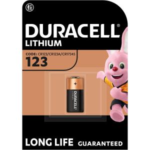 Batteria Duracell LITHIUM 3 Volt CR123/CR123A/CR17345 Batteria Per la Sicurezza e Fotocamere