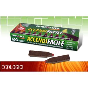 Diavolina AccendiFacile Ecologico 24 Accensioni