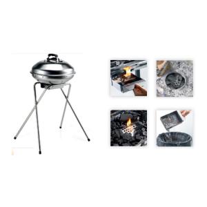 Barbecue a Carbone in Acciaio Inox Con Coperchio Professional System 485 Pro Inox Cod. 70480/Cover Ompagrill
