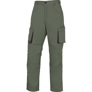 Pantalone da lavoro lungo DeltaPlus Mod. M2PA2VE MACH2 Verde Con Tasca Per Ginocchiere