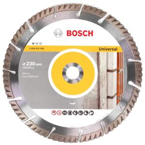 Disco Diamantato Standard for Universal Bosch 230x22,23x2.6x10mm cod. 2608615065