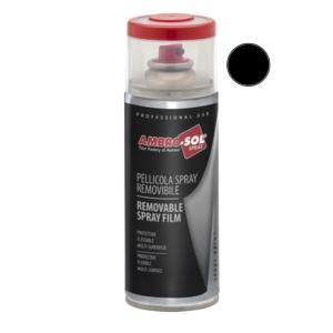 Pellicola Spray Vernice Removibile Colore Nero per Wrapping Carrozzeria Ambro-Sol 400ml