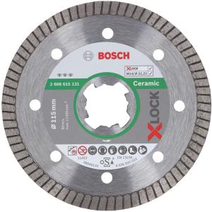 Disco Diamantato per Ceramica Bosch X-LOCK diam.115 mm x 22,23 x 1,4 x 7, cod.2608615131