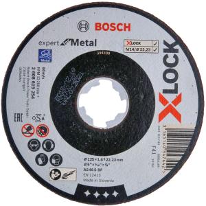 Disco da taglio per metallo Bosch X-LOCK diam.125 mm x 1,6mm x 22,23mm taglio dritto cod. 2608619254