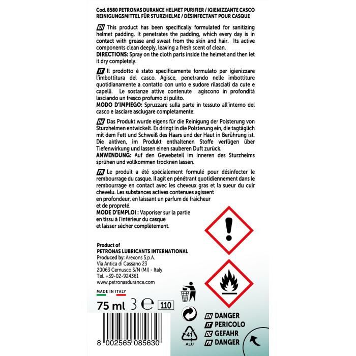 Spray Igienizzante per Imbottitura Casco Petronas Durance Cod.8580 - foto 1