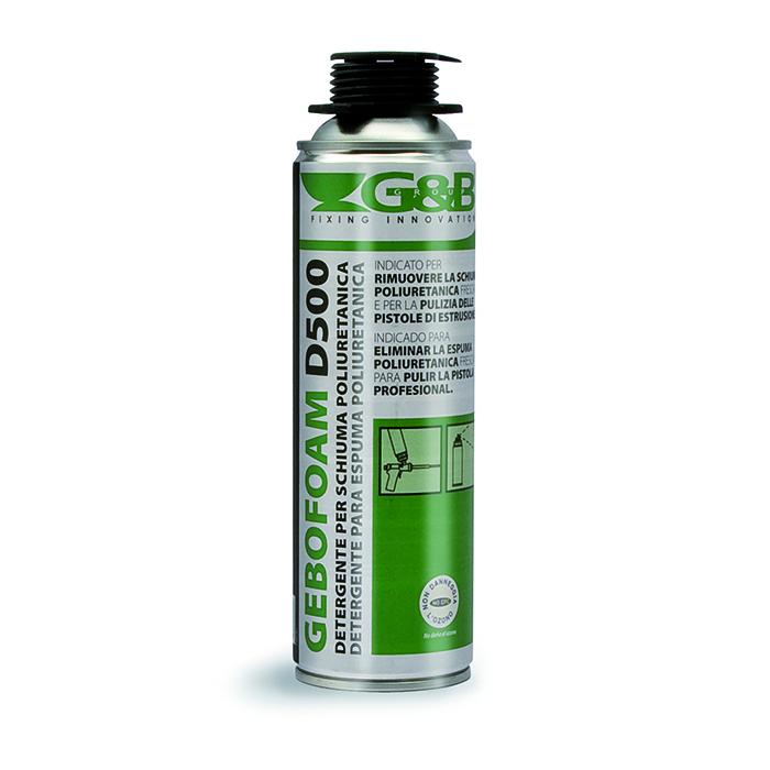 Pulitore Detergente GEBOFOAM D500 da ml.500 per schiume poliuretaniche