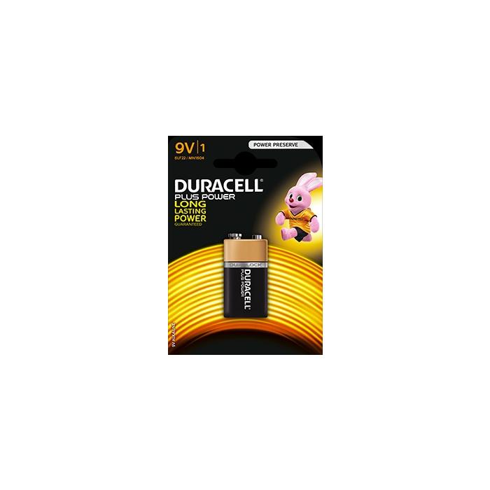 Batteria Duracell Plus Power Alkalina 6LF22 Transistor Blister da 1 Batterie