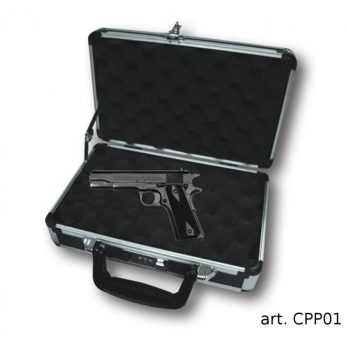Custodia Porta Pistola CPP01 in Alluminio e ABS A Valigetta