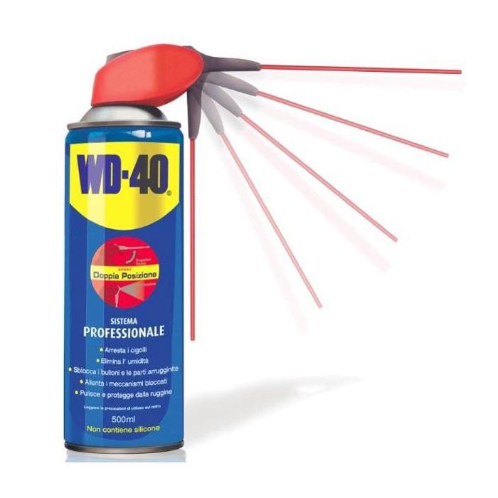 WD 40 Sbloccante multifunzione ml 500 Bomboletta Spray Con Erogatore Doppia Posizione