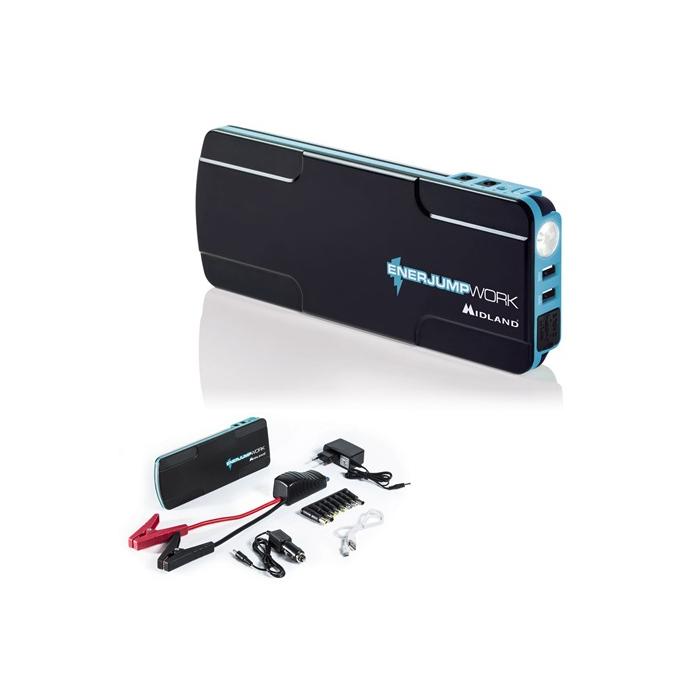 PowerBank Carica Batterie 18000 mAh Enerjump Work Midland cod..C1184.01 Con Torcia