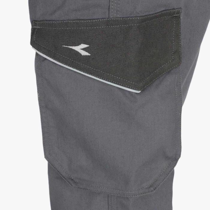 Pantalone Lungo Multitasche Da Lavoro Mod. STAFF Diadora Utility Art 160301 C75070 Grigio Acciaio - foto 4