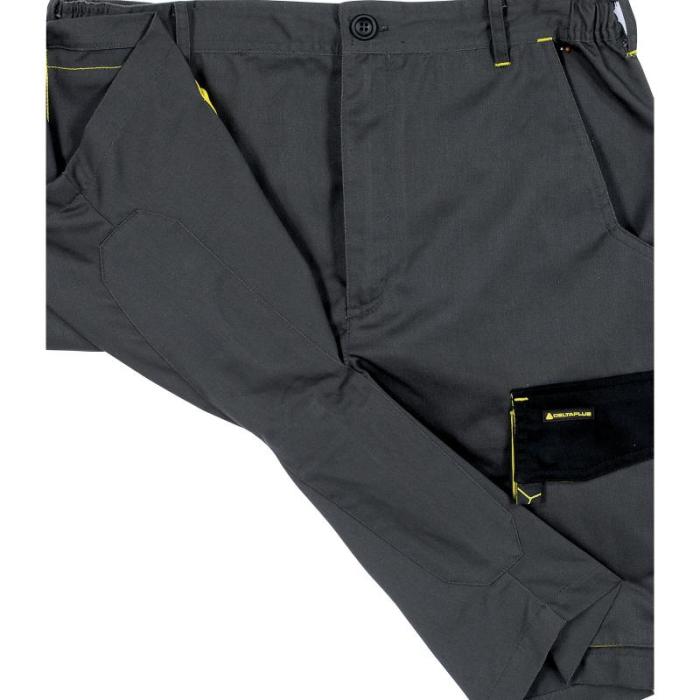 Pantalone Da Lavoro Bermuda DeltaPlus Mod. D-MACH DMBERGJ 6 Tasche Grigio-Giallo - foto 1