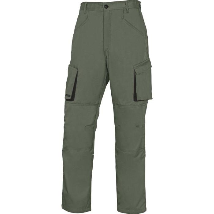Pantalone da lavoro lungo DeltaPlus Mod. M2PA2VE MACH2 Verde Con Tasca Per Ginocchiere