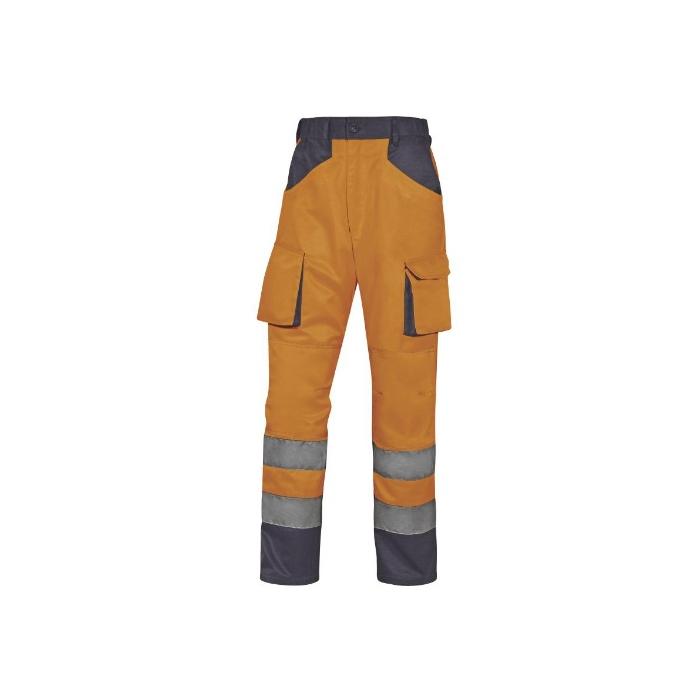 Pantalone da Lavoro Lungo Alta Visibilit&agrave; DeltaPlus Mod. M2PHV ARANCIONE