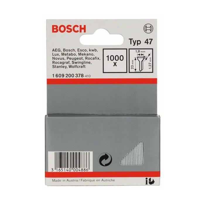 Chiodi Di Tipo 47 23mm Bosch Per Graffatrici Di Varie Marche art. 1609200378 pz.1000 