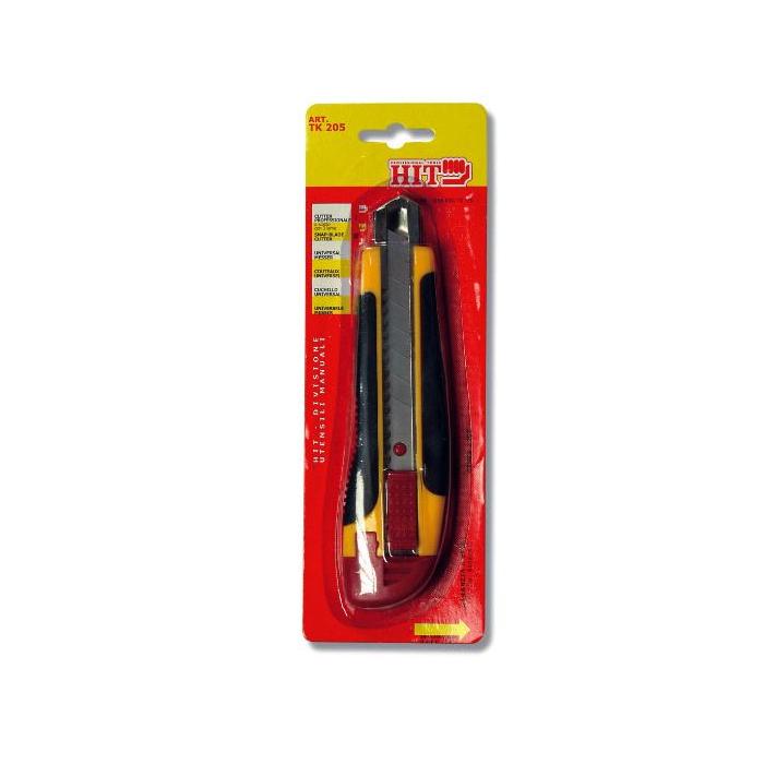 Cutter Professionale a Scatto 3 Lame 18mm HIT TK205